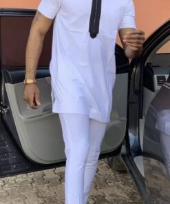 Men Senator Native Wear – White With Black Line
